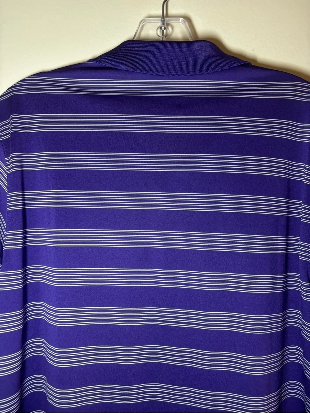 Nike Purple Striped Minnasota Vikings Golf Polo